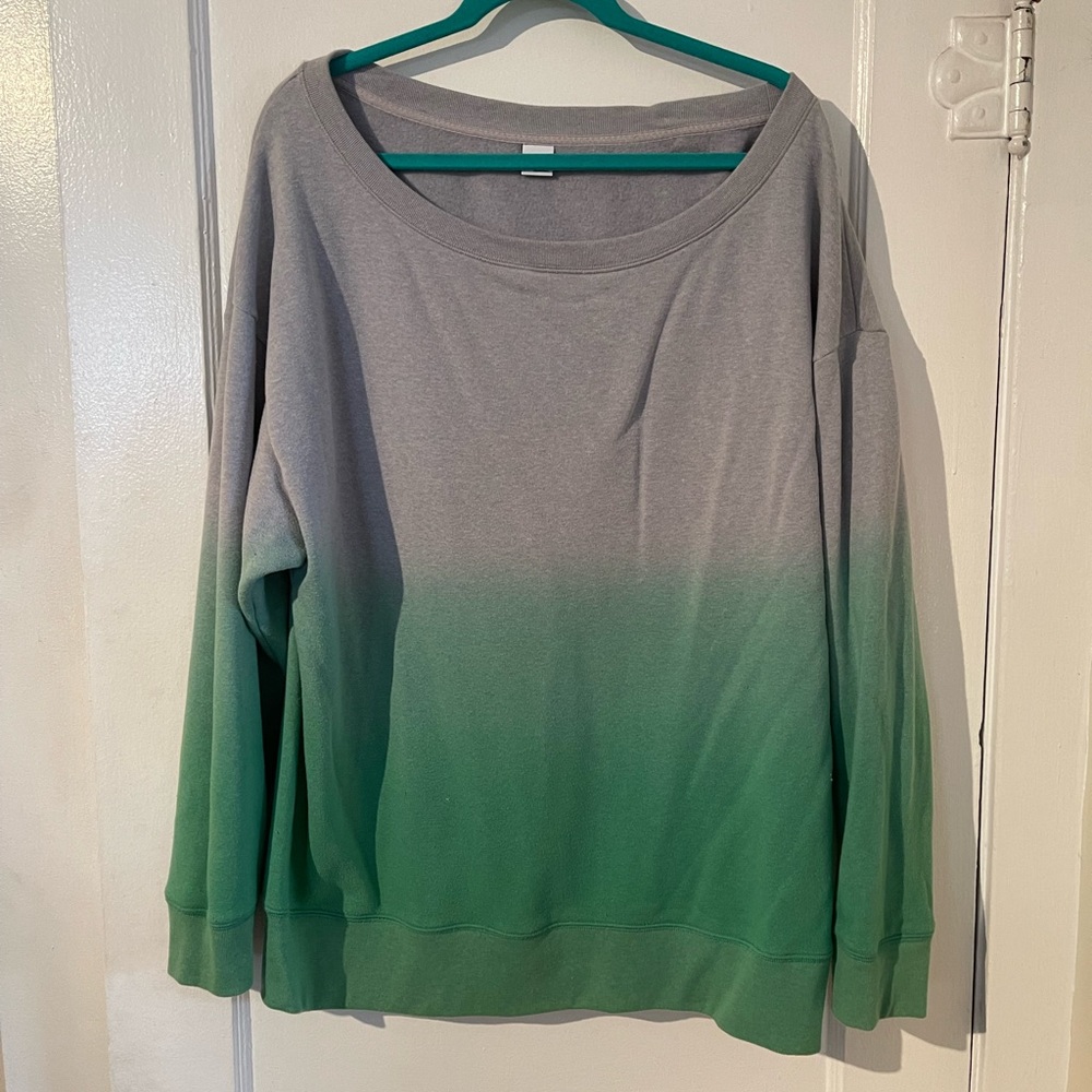 Unity off the shoulder ombré Sweatshirt